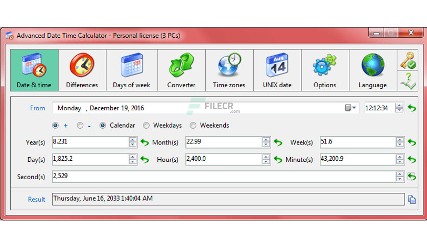 TriSun Advanced Date Time Calculator Crack